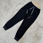 FIGS Women’s High Waisted Zamora Jogger Scrub Pants Pull On in Black MT Photo 2