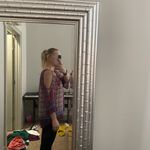 Evereve NWT Geometric Cold Shoulder  Blouse Photo 6