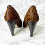Banana Republic ‎ Calf Hair Leopard Almond Toe Heels Size 6 Mob Wife Photo 3
