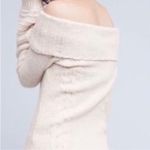 Anthropologie  Sleeping On Snow Ecru Off Shoulder Knit Sweater Size S Photo 3