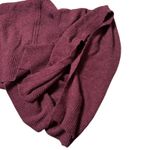 A New Day Womens OSFM Burgundy Knit Dolman Sleeve Collared Poncho Cape Photo 3