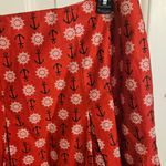 Charter Club Skirt Nautical Sailor Print Pleated Fully Lined 100% Cotton Sz 10 Photo 3