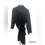 Vintage Y2K Fleece Bathrobe Black Size M Photo 1