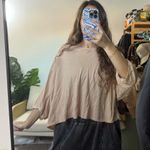 Aerie  Oversized Cotton Crop T Shirt Photo 0