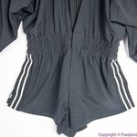 Free People New  Movement Rory Romper Black Tracksuit Shorts Long‎ Sleeves, L Photo 4