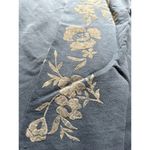 Lucky Brand : Floral Velour Dark Blue Sweatshirt Photo 4