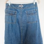 Eddie Bauer VTG 90s Denim Midi Skirt Blue Size 10 Y2K Americana Cottage Indie Photo 7