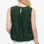 Madewell NWT Women's Sleeveless Crewneck Bubble Top Summit Green Size S Photo 2