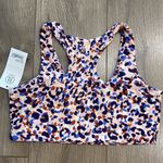 Sage  Collective Violet Multi Print Racerback‎ Sports Bra Size Medium Photo 5