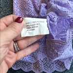 Shoshanna coverup crochet lavender cute dress large NWOT Purple Sleeveless Lace Photo 3