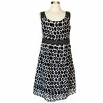 Gerard Darel Cotton Silk Dress Sleeveless Polka Dot Italy Designer Pockets FR 44 Photo 2