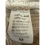 Lillusory Women's Beige Short Drop Sleeve Crew Neck Cropped Sweater Top Size M Size M Photo 3