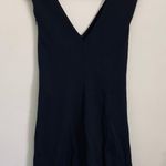 Free People Oslo Dual Side Zipper Stretch Ponte Shift Dress Black size S Photo 3