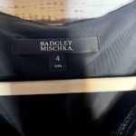 Badgley Mischka  Black Silk Viscose Half Velvet Black Midi dress 4 Photo 1