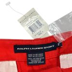 Ralph Lauren Sport Blue Label Women's Shorts Red Size 2 NWT Cotton Pony Logo Photo 2