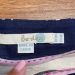 Boden Blue White Patterned Straight Pencil Skirt Pockets Womens Size 8R Linen Photo 4