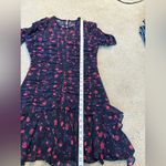 Tanya Taylor  Falling Floral Carti silk ruffle boho mini Dress Size 8 Photo 14
