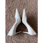 Charles and Keith  Ivory Cream Classic Neutral Leather Heels Womens 37 US Womens 7 Photo 2