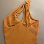 ZARA Gold Crop Top Photo 3