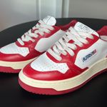 Autry contrast-panel leather sneaker Photo 1