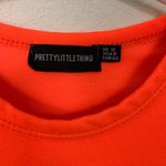 Pretty Little Thing Neon Orange Crop Top Photo 1