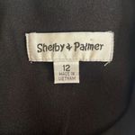 Shelby & Palmer  Size 12 Black White Tweed A-Line Dress Short Sleeve Buttons Zip Photo 8