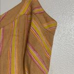 Anthropologie ARLENE LINEN BLEND JUMPSUIT STRIPES YELLOW 4/SMALL Photo 4