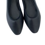 Boden Almond Toe Ballerina flats Navy Blue leather Sz 7 Minimalist Classic Chic Photo 4