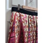 Milly  Multi Color Print Silk Shell Fully Lined A Line Skirt Size 12 Photo 1