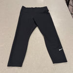 Nike Dri-Fit Womens Black Athletic Cropped Leggings Pants Size Medium Photo 0