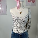 The Limited 2000 Y2k  Floral Black White Cami Top Womens Size Medium‎ Photo 1