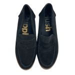 Hush Puppies  Lucy Black Suede Almond Toe Slip On Penny Loafers Flats Size 8 Photo 1