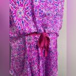 Sundance  pink and blue, silk, asymmetric, sleeveless, mini dress. 6 Photo 7