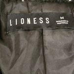 LIONESS  Women's The Kendall Blazer Black Raw Hems size Medium Photo 3