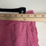 J.Jill Women Size 4 100% Linen Cargo Pink‎ Lightweight High rise shorts Pink Photo 3