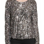 Equipment NWT  Femme Abeline Chrome Sequined Blouse (XS) Photo 0