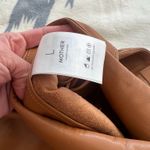 MOTHER Denim Mother it’s a wrap tan faux leather midi wrap skirt L Photo 13