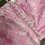 BDG NEW High-Waisted Cowboy Jeans Printed Colorful Denim Pink 26 NWT Photo 11