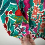 Umgee  Womens Floral Button Down Shirt Size‎ Small Colorful Tropical Vacation Photo 2