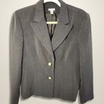 Apt. 9  Gray Plaid‎ Blazer Size M Business Career Work Office Photo 0