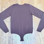 SKIMS  Long Sleeve Bodysuit Raw Edge Brown L/XL Photo 0