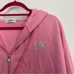Mayfair Group  Boundaries Are Hot Oversized Zip Up Hoodie in Pink Small Medium Photo 3