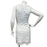 Lulus LULU’S Women’s XS Love Poem Embroidered White Lace Scallop Hem Mini Dress Photo 3