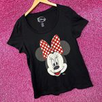 Disney Minnie Mouse Polka Dot Bow Womens  Top Size 0 Photo 2