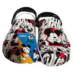 Crocs  Classic Clog Mickey and Friends Comic Print Black White Red Size M6/W8 Photo 0