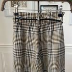 Stradivarius Strativarius Glenn Plaid Paper Bag Crop Trousers Pants XS Photo 6