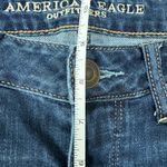 American Eagle Button Fly Tomgirl Dark Wash Jeans Size 4 Photo 9