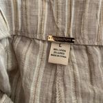 Magaschoni Linen Wide Leg Palazzo Pants Paperbag Striped Flowy Boho Pant Photo 8