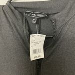 Love University Women Gray CATSUIT ROMPER JUMPSUIT Medium Cap Sleeve Zip Up New Photo 2