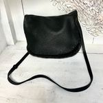 Miu Miu Pebble Leather Studded Flap Crossbody Shoulder Bag Black with Dust Cover Photo 1